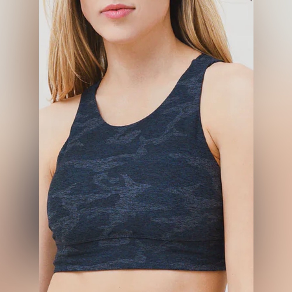 Vuori Elevation Black/Gray Cam Bra XS